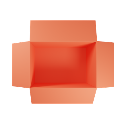 Open Shipping Box  3D Icon