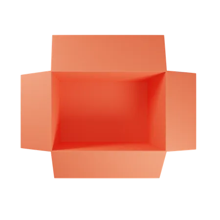 Open Shipping Box  3D Icon