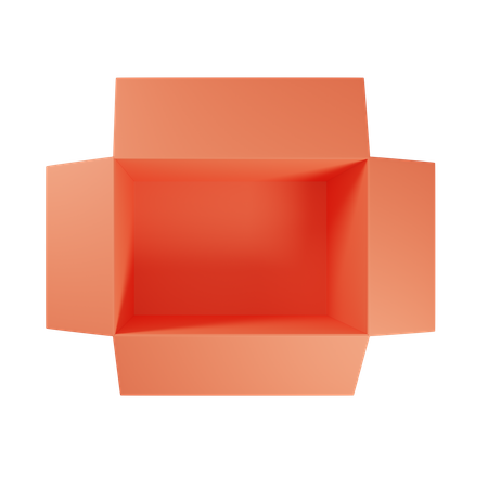 Open Shipping Box  3D Icon