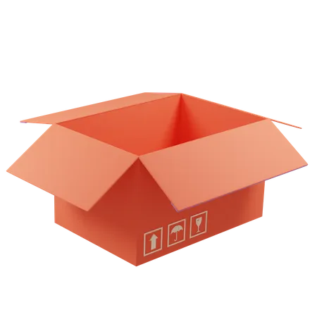 Box Shipping Delivery Package Cartoon 3D Icon