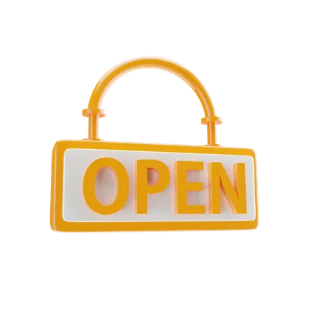 Open Shop  3D Icon