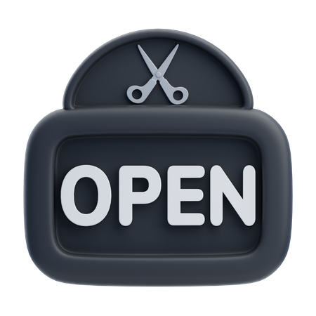 Open Sign  3D Icon