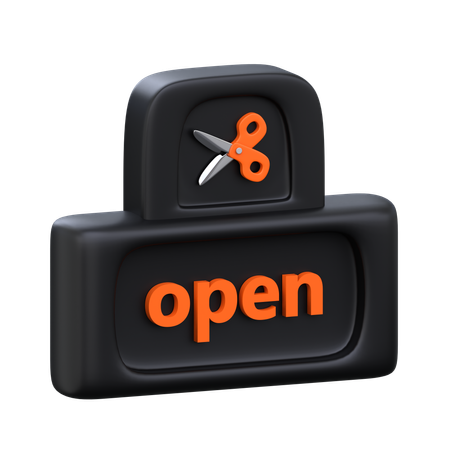 Open Sign  3D Icon