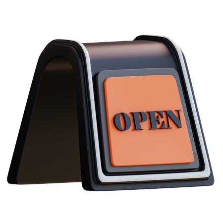 Open Sign  3D Icon