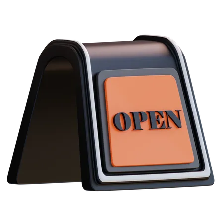 Open Sign  3D Icon