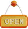 Open Sign Retail Store