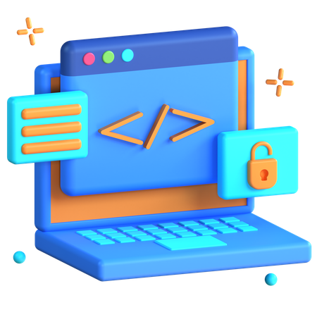 Open Source Code  3D Icon