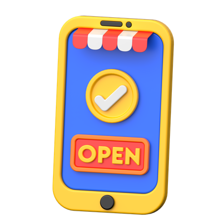 Open Store  3D Icon