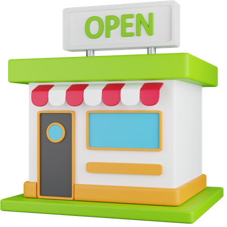 Open Store  3D Icon