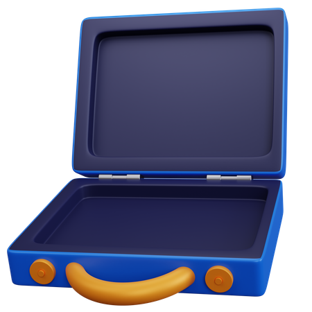 Open Suitcase  3D Icon