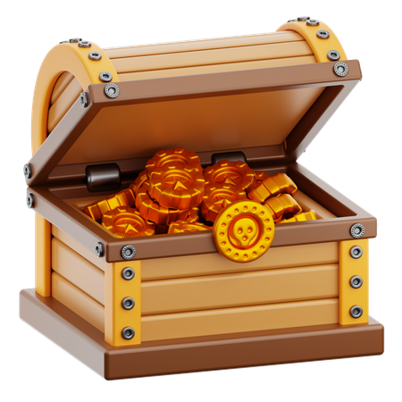 宝物を開く  3D Icon