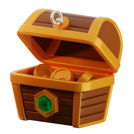 Open Treasure  3D Icon