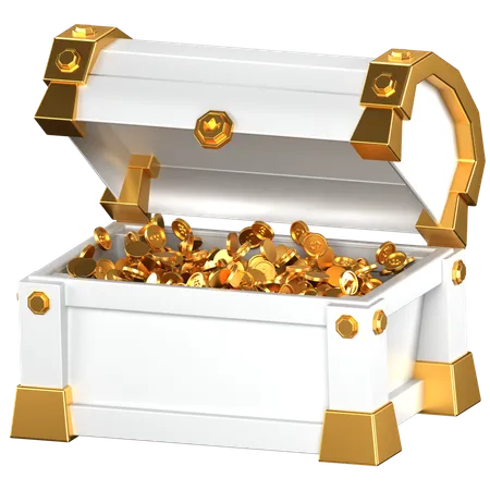 Open Treasure Box  3D Icon