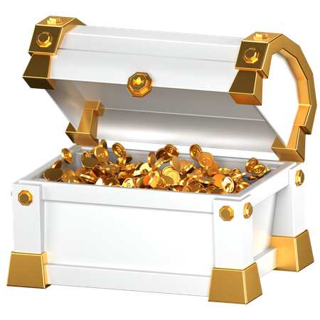 Open Treasure Box  3D Icon