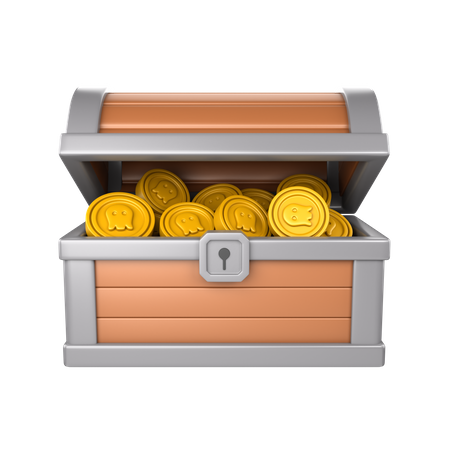 Open Treasure Chest  3D Icon