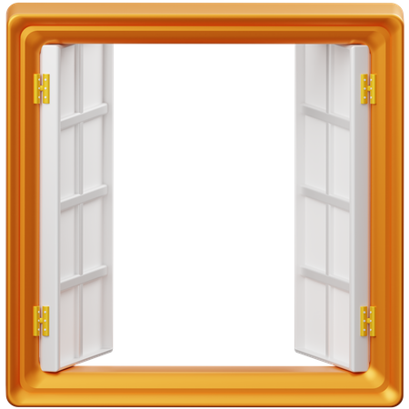 Open Window  3D Icon