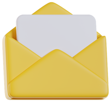 Opened Email  3D Icon