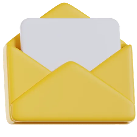 Opened Email  3D Icon