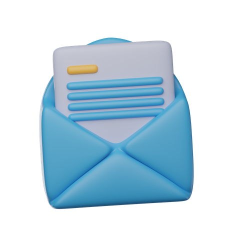Opened Email  3D Icon