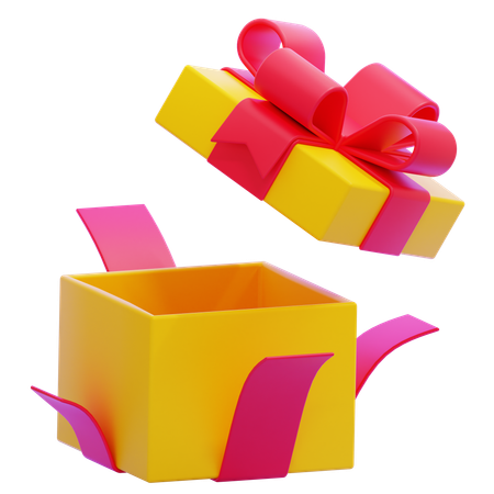 Opened Gift Box  3D Icon