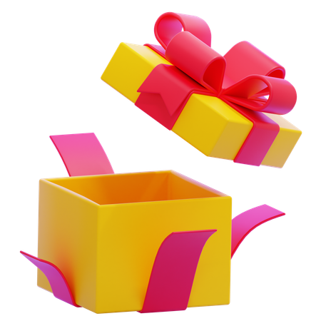 Opened Gift Box  3D Icon