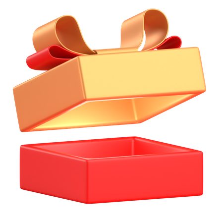 Opened gift box  3D Icon