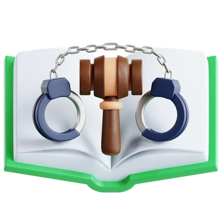 Opened Law Book  3D Icon