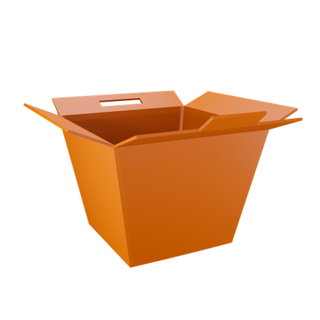 Opened meals box  3D Icon