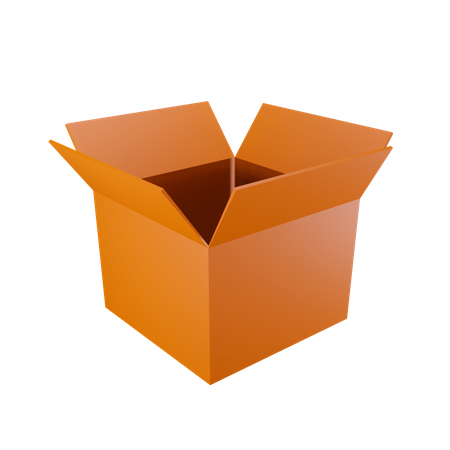 Opened package box  3D Icon