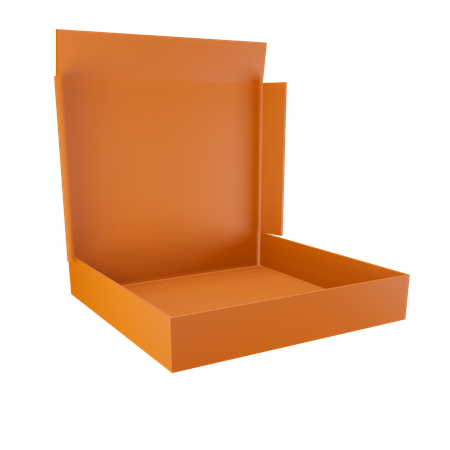 Opened pizza box  3D Icon
