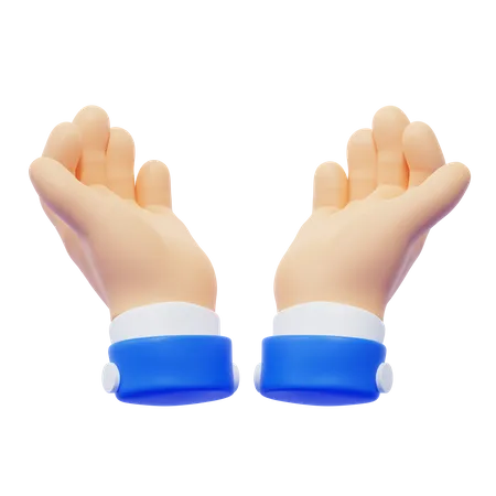 Openhand Hand Gesture  3D Icon