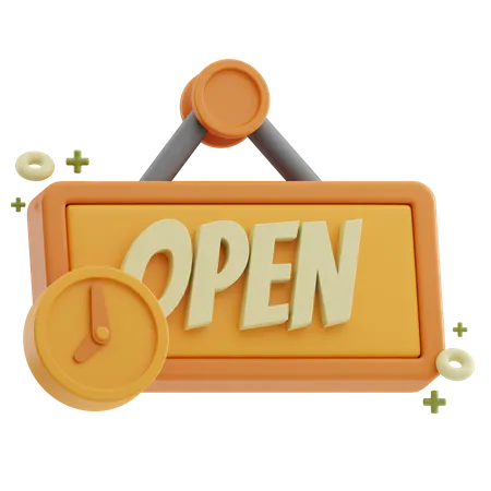 Opening Hours  3D Icon