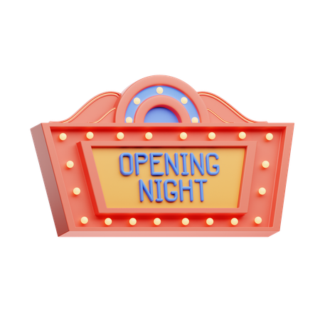 Opening Night  3D Icon