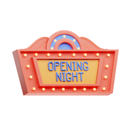 Opening Night  3D Icon