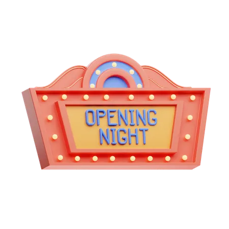 Opening Night  3D Icon