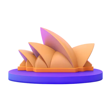 Sydney Opera House  3D Icon