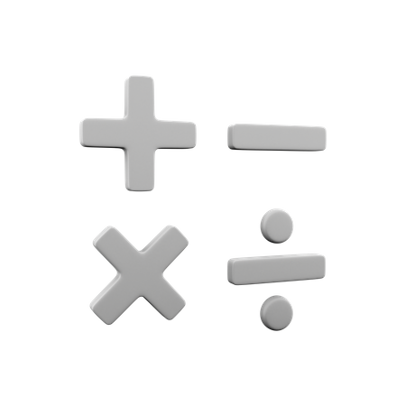 Operaciones matemáticas  3D Icon