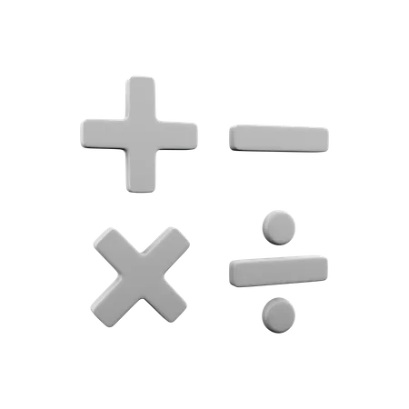 Operaciones matemáticas  3D Icon