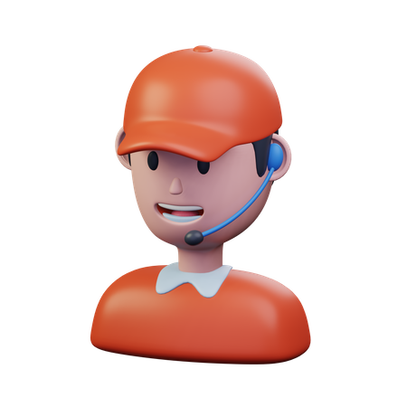 Operador de chamada  3D Icon