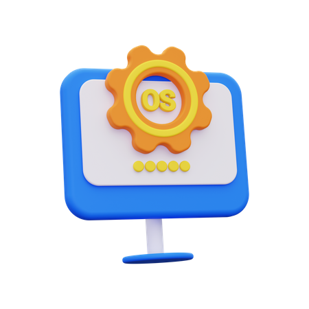 Operating System  3D Icon