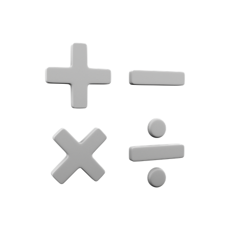 Opérations mathématiques  3D Icon