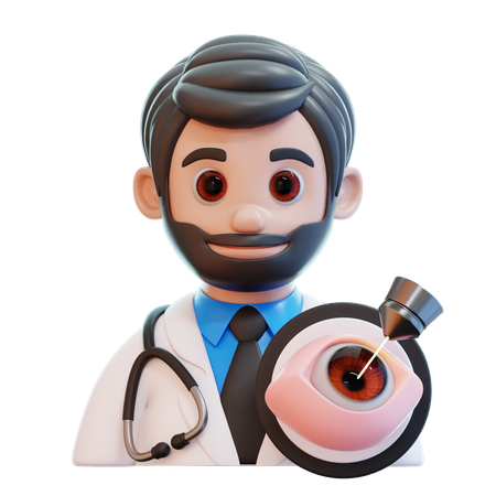 Ophtalmologiste  3D Icon