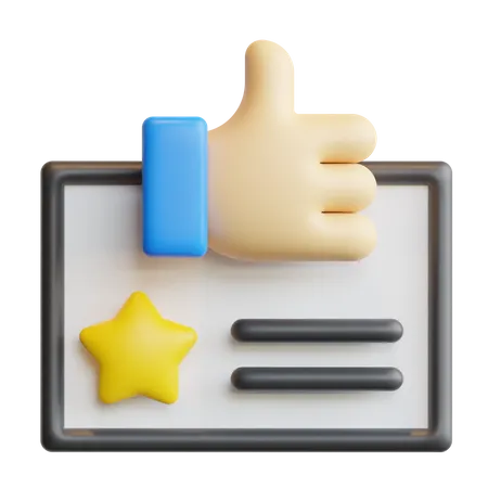 Opinión del cliente  3D Icon