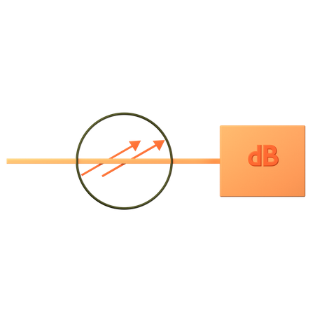 Optical Attenuator  3D Icon