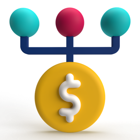 Optimierung Dollar  3D Icon