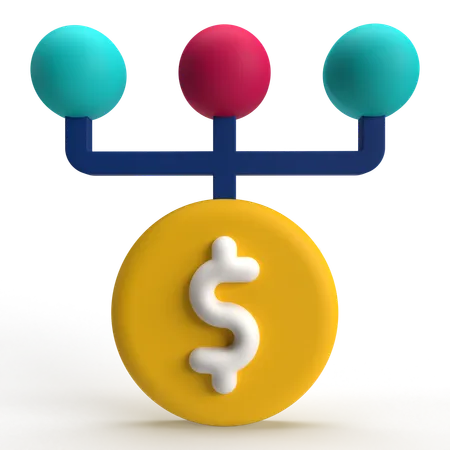 Optimierung Dollar  3D Icon