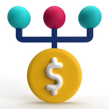 Optimisation dollar  3D Icon