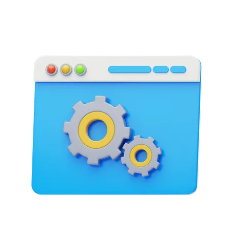 Optimisation Web  3D Icon