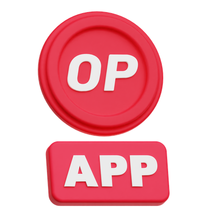 Optimism App  3D Icon