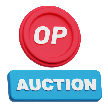 Optimism Auction  3D Icon